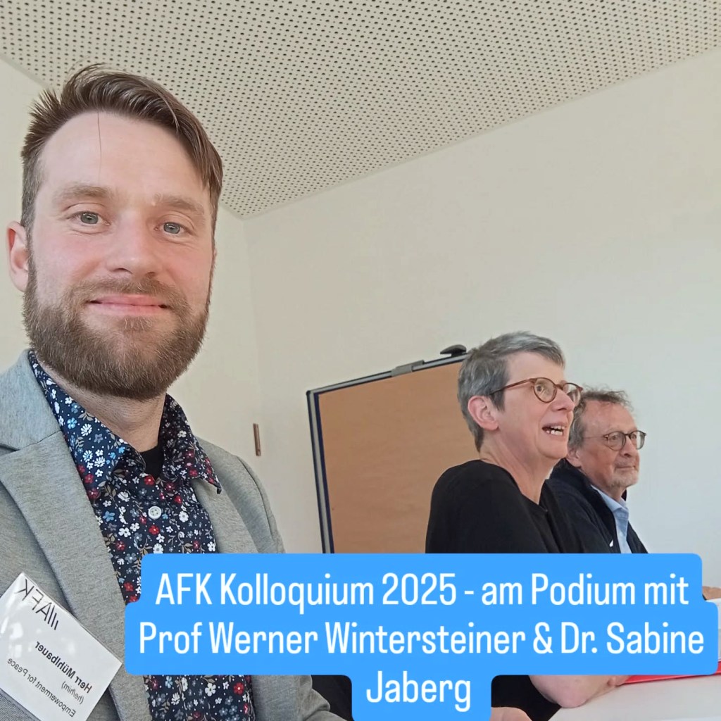 Frieden-Friedensforschung-Politikwissenschaftler-Politikwissenschaft-Friedensjournalist-Podium-AFK-Landau-Werner-Wintersteiner-t-s